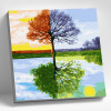 Molly Картина по номерам 30х30см Времена года
