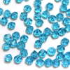 Krimp Биконус 4х4мм хрустальное стекло 90шт Голубой