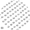 IRISK Стразы мелкие на клеевой основе, 3 размера, 003