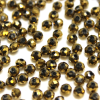 Krimp Рондель 4х3мм хрустальное стекло 140шт Золото металлик