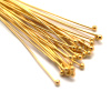 Krimp Пины с шариком 2.0х0.5х30мм брасс золото 50шт