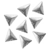 IRISK Декор для ногтей Россыпь драгоценная, 06 Треугольник, серебро, 50 шт