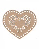 Timberlicious Заготовка фанера 18х15.5см Панно с перфорацией Сердце 1