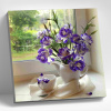 Molly Алмазная мозаика 30х30см Нежный натюрморт на окне