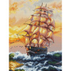БЛОК Белоснежка Набор для вышивания крестом 20х27.5см Под парусами