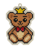 Гранни Подвеска алмазная 11.4х11.7см Мишка-принц