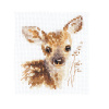 Алиса Набор для вышивания крестом 7х9см 0-195 Животные в портретах Олененок