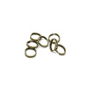 Krimp Кольцо двойное соединительное 0.7х6мм биж.сплав бронза 10гр