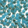 Krimp Рондель 4х3мм хрустальное стекло 140шт Голубой опал