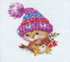 Алиса Набор для вышивания крестом 11х12см 0-101 Воробушек