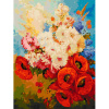 Белоснежка Картина по номерам на холсте 30х40см Цветочная мозаика