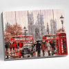 Molly Картина по номерам на дереве 40х50см Лондонский транспорт