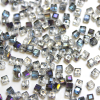 Krimp Кубик 2х2мм хрустальное стекло 100шт Серый мульти