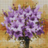 Белоснежка Алмазная мозаика на подрамнике 30х30см Сиреневый букет