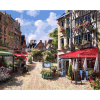 Белоснежка Картина по номерам 40х50см Уличное кафе