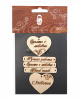 Timberlicious Набор заготовок фанера 4-10см Бирки для рукоделия Сердечки