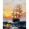 Белоснежка Картина по номерам на холсте 40х50см Под парусами