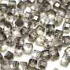 Krimp Кубик 4х4мм хрустальное стекло 45шт Серый