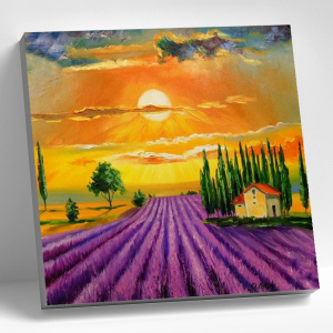 Molly Картина по номерам 20х20см Лавандовое поле