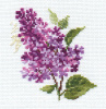 Алиса Набор для вышивания крестом 11х11см 0-138 Веточка сирени
