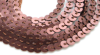 Krimp Пайетки на нитях d4мм пластик 1м Шоколадный
