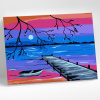 Molly Картина по номерам 15х20см Лодка у причала