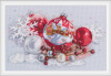 RTO Набор для вышивания крестом 29х19см Новогодние шары