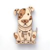 DROVO Конструктор деревянный 3D пазл Щенок Дружок