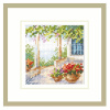 Алиса Набор для вышивания крестом 7х7см 0-201 Цветочная веранда