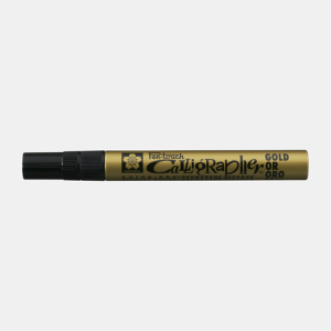 Sakura Маркер Pen-Touch Calligrapher 5мм Золотой