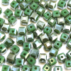 Krimp Кубик 4х4мм хрустальное стекло 45шт Зеленый матовый ML