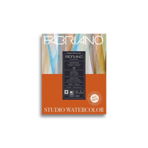 Fabriano Альбом для акварели 20.3x25.4см 12л 300гр Watercolour Studio Сатин