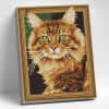 Molly Алмазная мозаика с нанесенной рамкой 3D 40х50см Рыжий кот