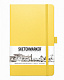 Sketchmarker Блокнот для зарисовок 12х12см 80л 140гр твердая обложка Лимонный