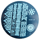 IRISK Nail Art Трафарет для ризографа металлический, № 05, 6,2 х 6,2 см