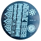 IRISK Nail Art Трафарет для ризографа металлический, № 05, 6,2 х 6,2 см